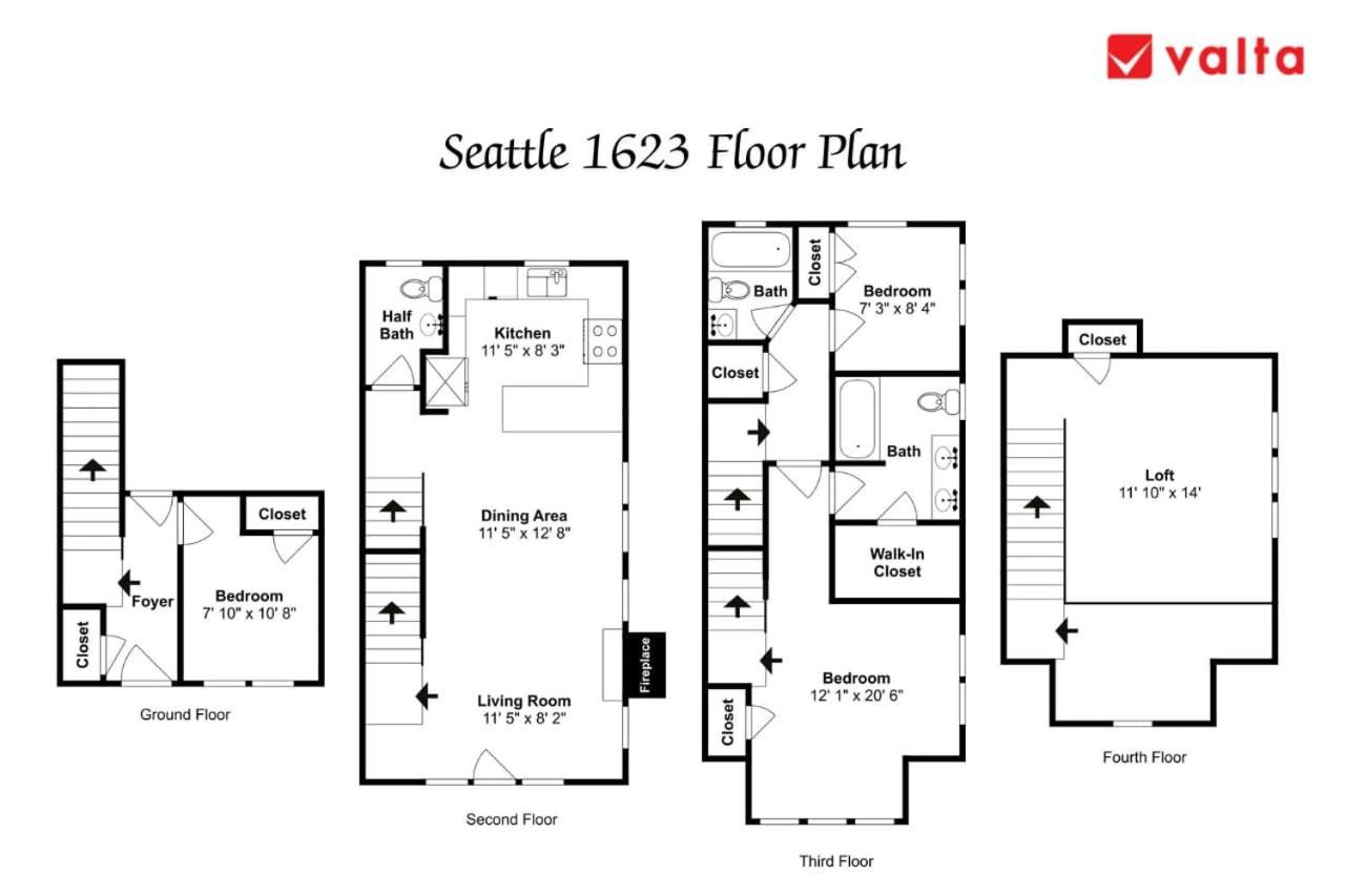 Exquisite Central Townhome With Spacious Loft And Gourmet Kitchen Seattle Exterior photo